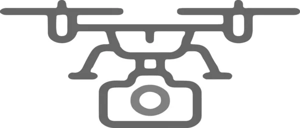 Icône Drone Sur Fond Blanc — Image vectorielle