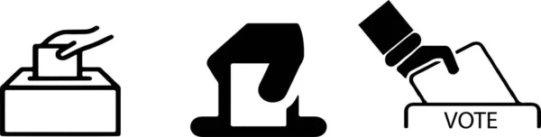 Abstimmungssymbol Auf Weißem Hintergrund — Stockvektor