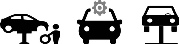 Auto Service Symbol Auf Weißem Hintergrund — Stockvektor