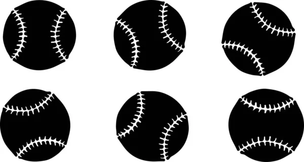 Baseball Symbol Auf Weißem Hintergrund — Stockvektor