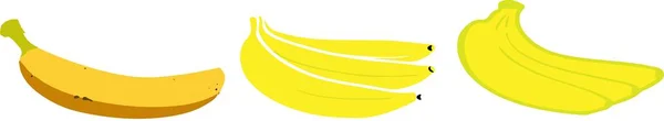 Ikona Banana Białym Tle — Wektor stockowy
