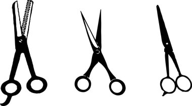 renk arka planda ayarlanmış berber simgesi