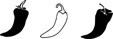 renk arka planda biber simgesi