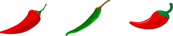 Chilli Icon Kleur Achtergrond — Stockvector