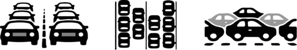 Icône Embouteillage Sur Fond Blanc — Image vectorielle