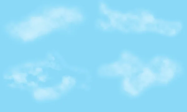 Blauwe Lucht Wolken Abstracte Illustratie — Stockfoto