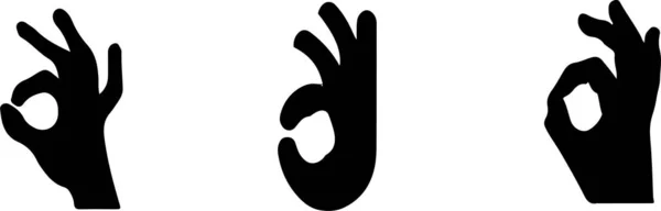 Abstrakte Okay Hand Symbol Vektor — Stockvektor