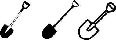 beyaz arka planda kürek vektörü