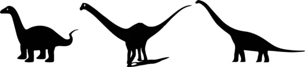 色の背景に恐竜ベクトル — ストックベクタ