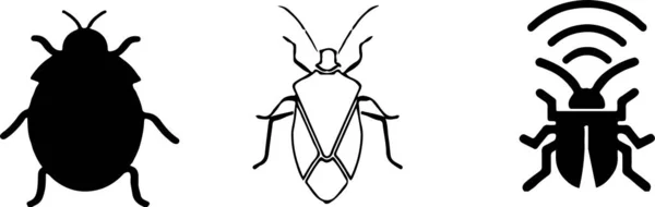 Bug Symbol Auf Weißem Hintergrund — Stockvektor