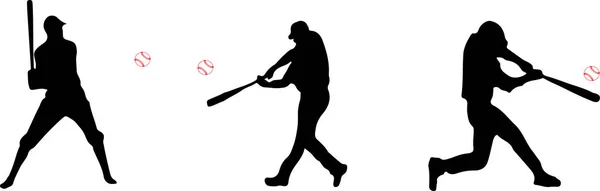 Бейсболист Икона Бейсбола Белом Фоне — стоковый вектор