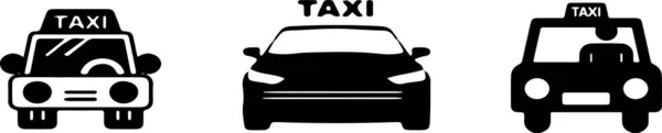 Taxi Vektor Färg Bakgrund — Stock vektor