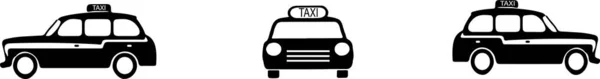 Vector Taxi Fondo Color — Vector de stock