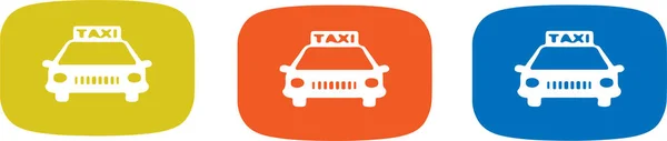 Vector Taxi Fondo Color — Vector de stock