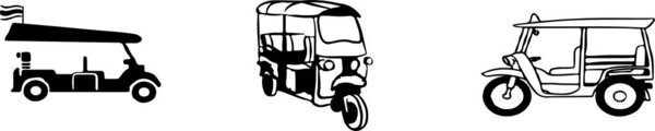 tuk tuk icon isolated on white background