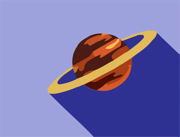 Ícone Saturno Isolado Fundo — Vetor de Stock