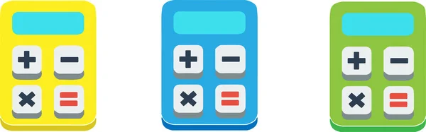 Ikona Kalkulatora Odizolowana Tle — Wektor stockowy