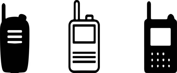 Tragbares Radio Symbol Isoliert Auf Hintergrund — Stockvektor