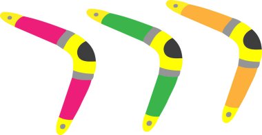 bumerang vektör çizimi arkaplanda izole edildi