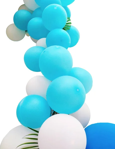 Color Balloons Decorate Place — Stock Photo, Image