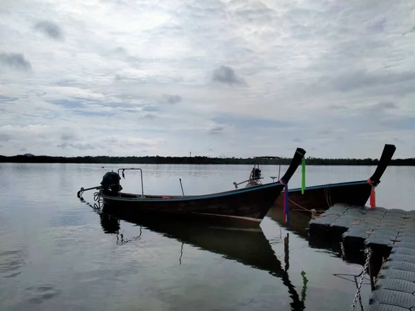 Rybářská Loď Ostrově Krabi Thajsko — Stock fotografie