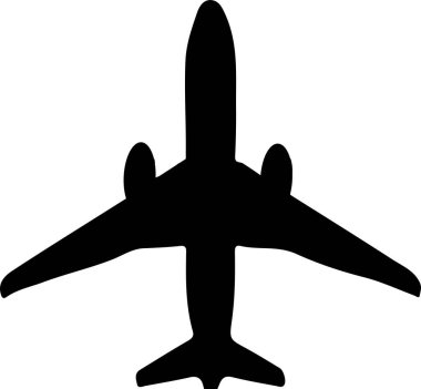 uçak modeli vektörü, model, yukarıda, nesne.