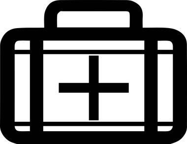 Beyaz arkaplanda ilaç poşeti vektörü