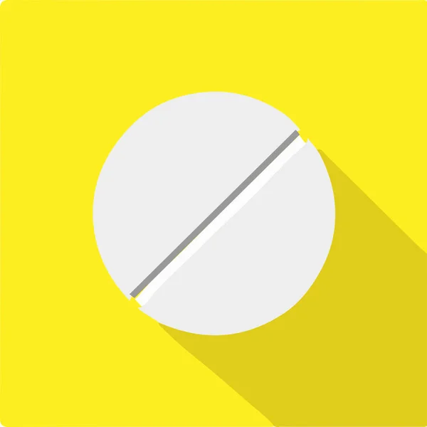 Pille Symbol Isoliert Auf Hintergrund — Stockvektor