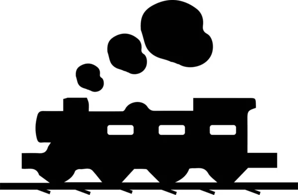 Иконка Поезда Белом Фоне — стоковый вектор