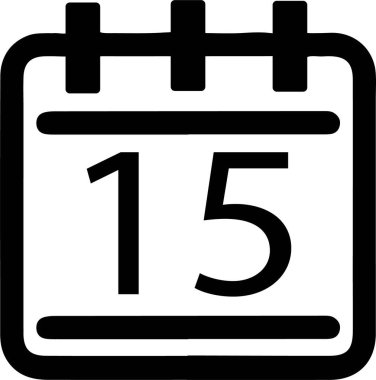 takvim vektör illüstrasyonu arkaplanda izole edildi