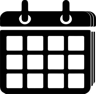 takvim vektör illüstrasyonu arkaplanda izole edildi