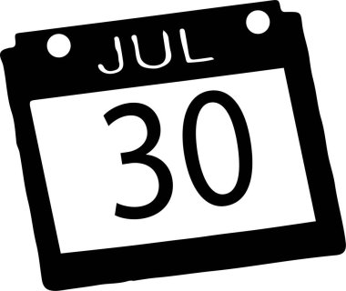 takvim vektör illüstrasyonu arkaplanda izole edildi