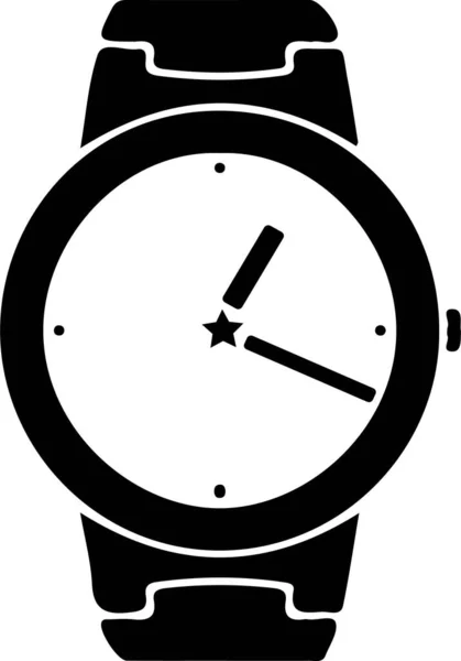 Ilustración Vector Reloj Aislado Fondo — Archivo Imágenes Vectoriales