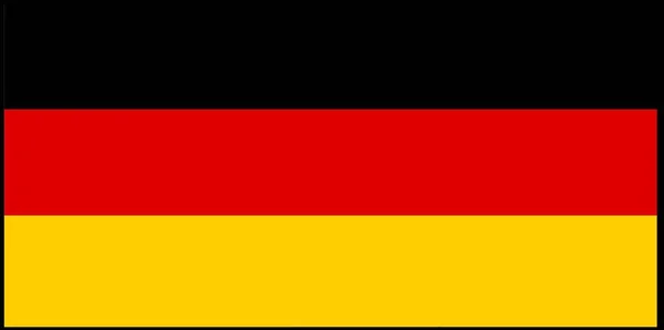 Vector Bandera Alemania Aislado Sobre Fondo Blanco — Vector de stock