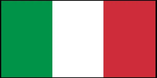 Itálie Vlajka Vektor Ilustrace Izolované Pozadí — Stockový vektor
