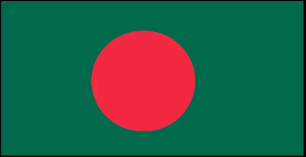 Bangladesh Bandera Vector Ilustración Aislado Fondo — Vector de stock
