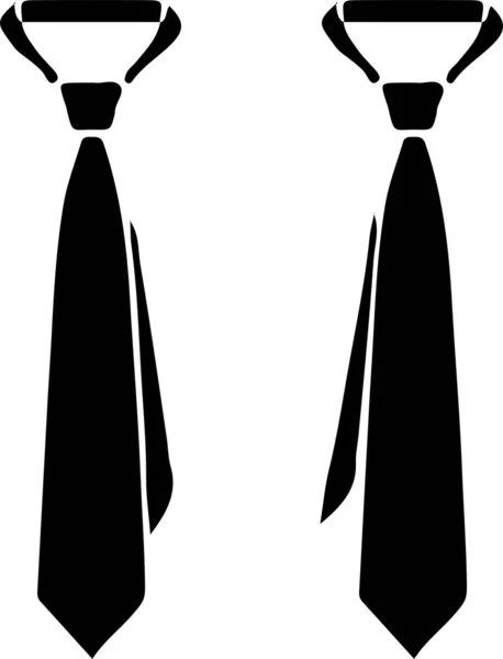 Ikon Dasi Leher Terisolasi Latar Belakang Putih - Stok Vektor