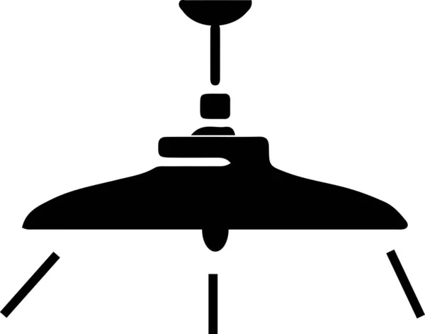 Значок Стельової Лампи Ізольовано Фоні — стоковий вектор