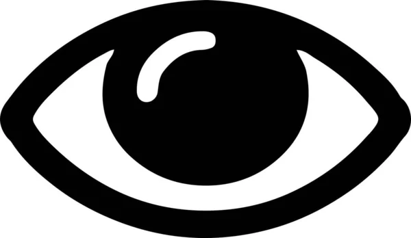 Augensymbol Isoliert Auf Weißem Hintergrund — Stockvektor