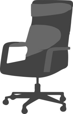ofis sandalyesi simgesi beyaz arkaplanda izole edildi