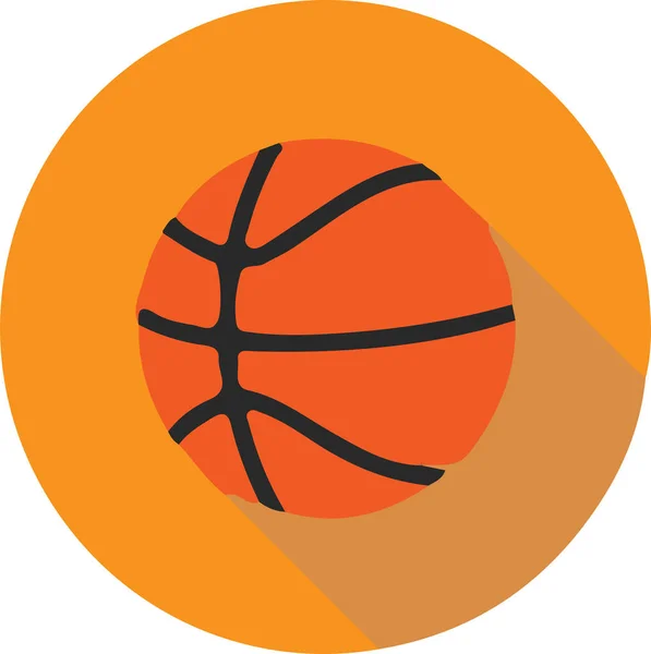 Basketbal Vector Illustratie Geïsoleerd Achtergrond — Stockvector