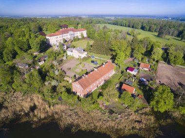 Drogosze, Polonya (eski Donhoffstadt, Doğu Prusya) barok saray. 1710-1714 aristokrat Prusya ailesine ait, yerleşik von Donhoff