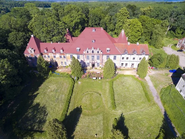Verwoeste Barok Paleis Sztynort Polen Voormalige Steinort Oost Pruisen Gebouwd — Stockfoto