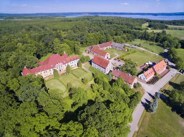 Palácio Estilo Barroco Arruinado Sztynort Polônia Steinort Prússia Oriental Construído — Fotografia de Stock