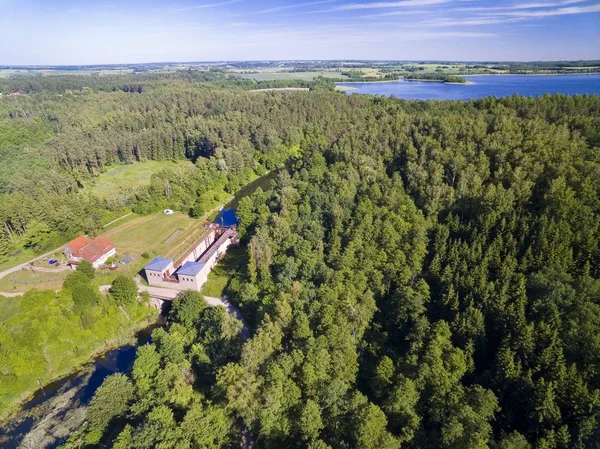 Giant Concrete Lock Piaski Sandhof Guja Part Masurian Canal Which — Stock Photo, Image