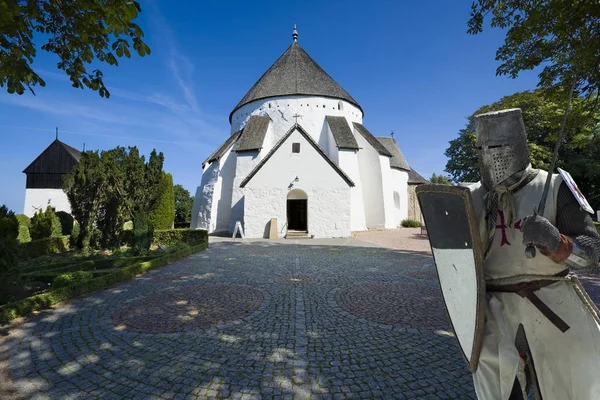 Defensive Church Osterlars Bornholm Denmark — Stock Photo, Image