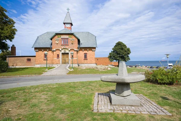 Allinge Dänemark August 2018 Historisches Altes Technisches Schulgebäude Aus Rotem — Stockfoto