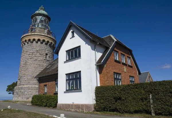 Hammeren Dánia 2018 Augusztus Világítótorony Kőtömbökkel 1872 Ben Épült Mert — Stock Fotó