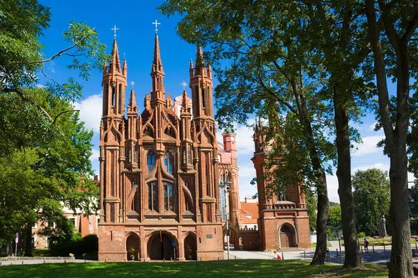 Anna Kirche Gotischen Stil Der Maironio Straße Der Altstadt Von — Stockfoto