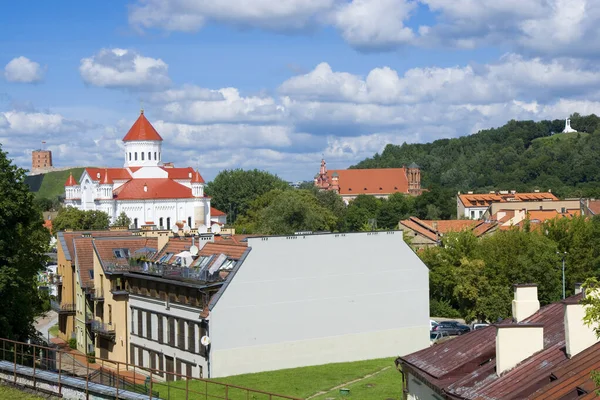 Panoramisch Uitzicht Vilnius Old Town Litouwen — Stockfoto